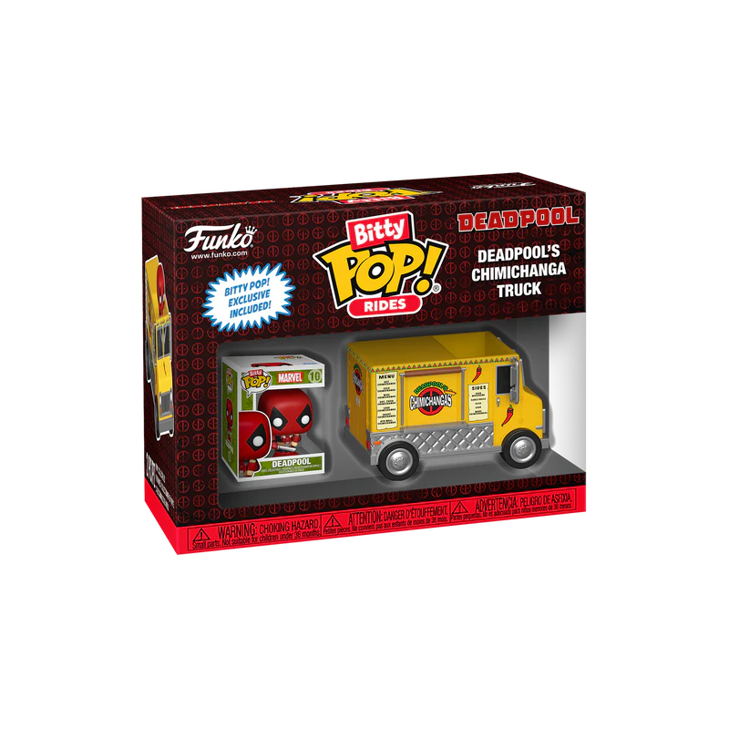 MARVEL - Bitty Pop Ride - Deadpool avec Camion Chimichanga 