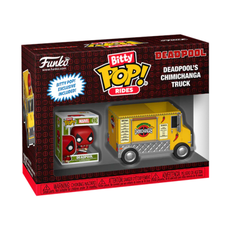 MARVEL - Bitty Pop Ride - Deadpool avec Camion Chimichanga 