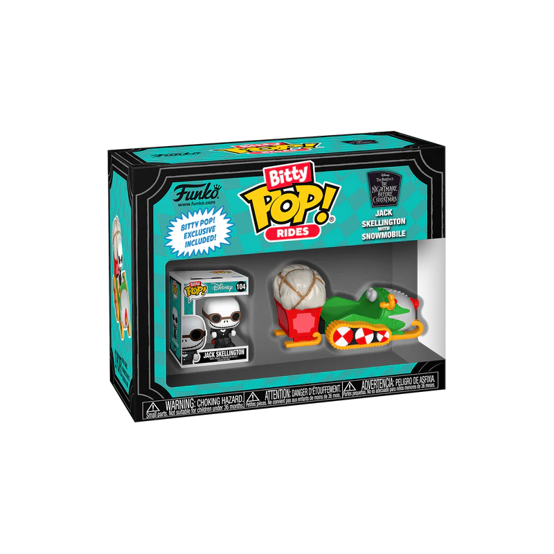 NBX - Bitty Pop Ride - Jack Skellington with Snowmobile 