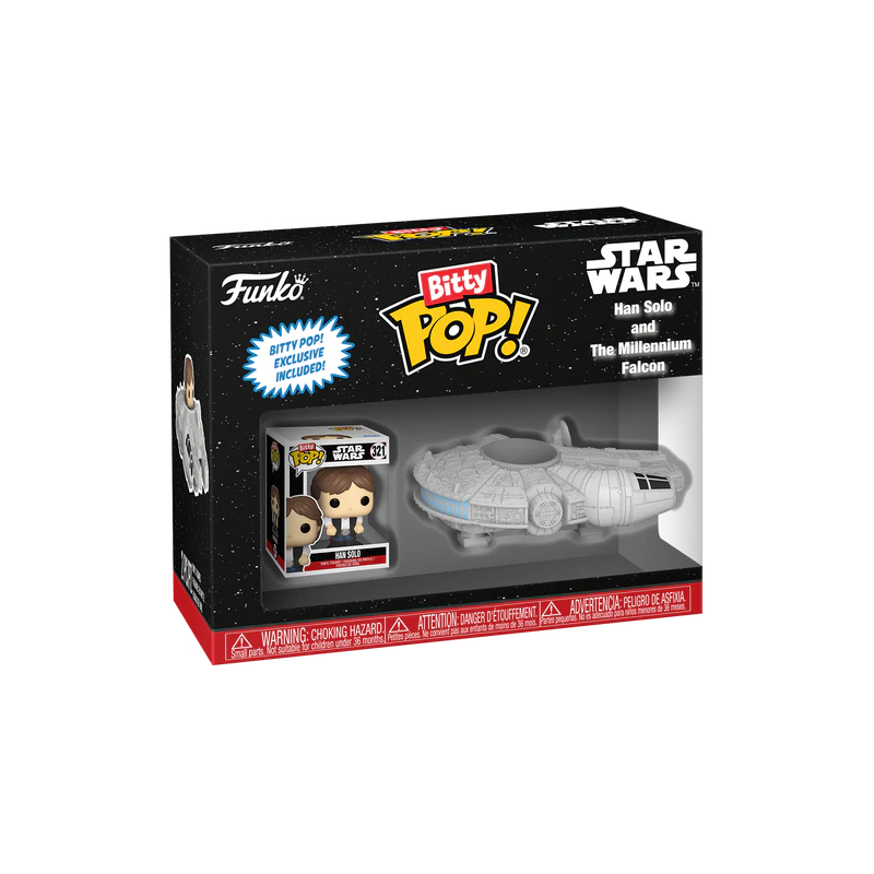 STAR WARS - Bitty Pop Ride - Han Solo avec Faucon Millenium 