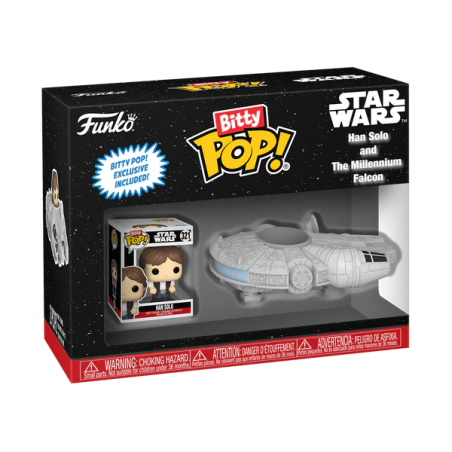 STAR WARS - Bitty Pop Ride - Han Solo avec Faucon Millenium 