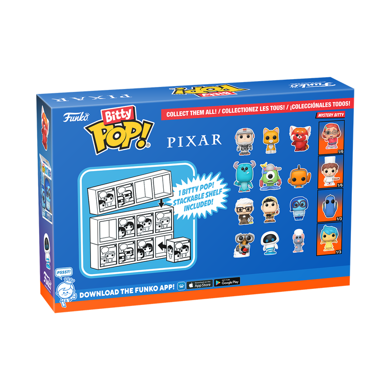 PIXAR - Bitty Pop 4 Pack 2.5cm - Monstres & Compagnie 
