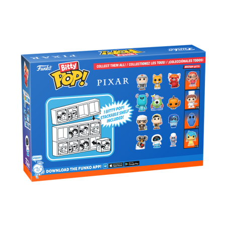 PIXAR - Bitty Pop 4 Pack 2.5cm - Monstres & Compagnie 