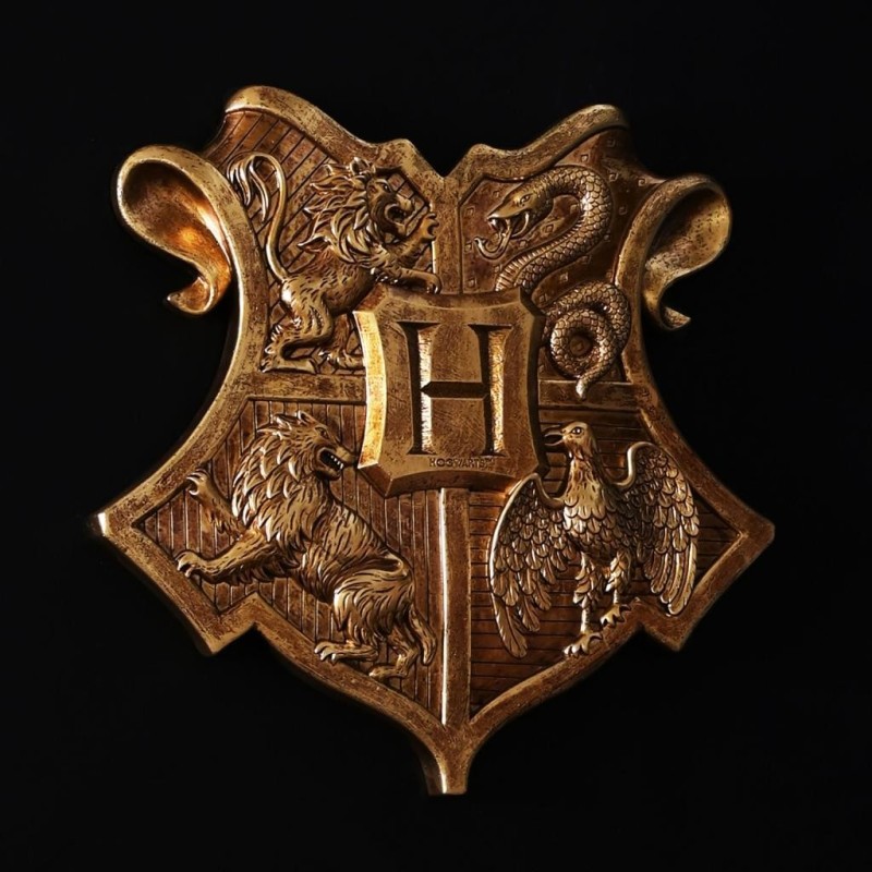 HARRY POTTER - Blason Poudlard - Décoration Murale 40x40x3.5cm 