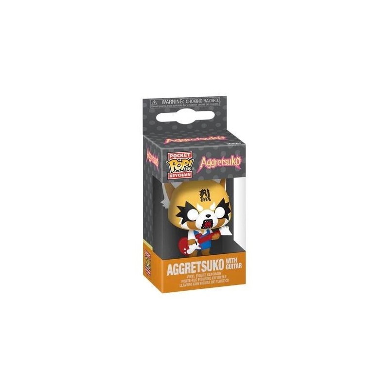 AGGRETSUKO - Pocket Pop Keychains - Aggretsuko avec Guitare 