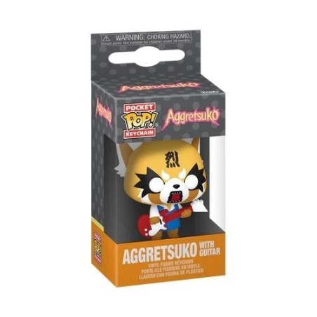 AGGRETSUKO - Pocket Pop Keychains - Aggretsuko avec Guitare 