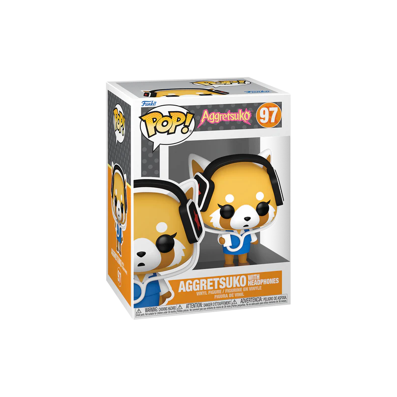 AGGRETSUKO - POP Sanrio N° 97 - Aggretsuko Avec Ecouteurs 