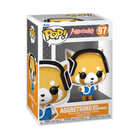 AGGRETSUKO - POP Sanrio N° 97 - Aggretsuko Avec Ecouteurs 