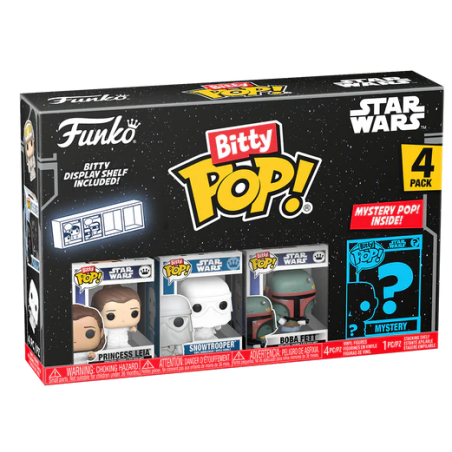 STAR WARS - Bitty Pop 4 Pack 2.5cm - Princess Leia 