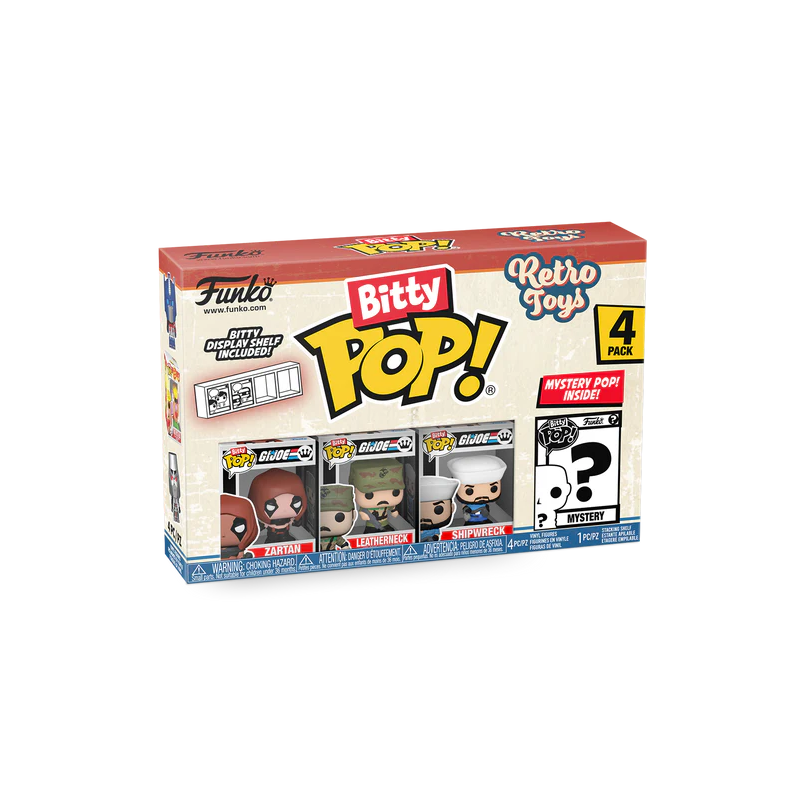 RETRO TOYS - Bitty Pop 4 Pack 2.5cm - GI Joe 