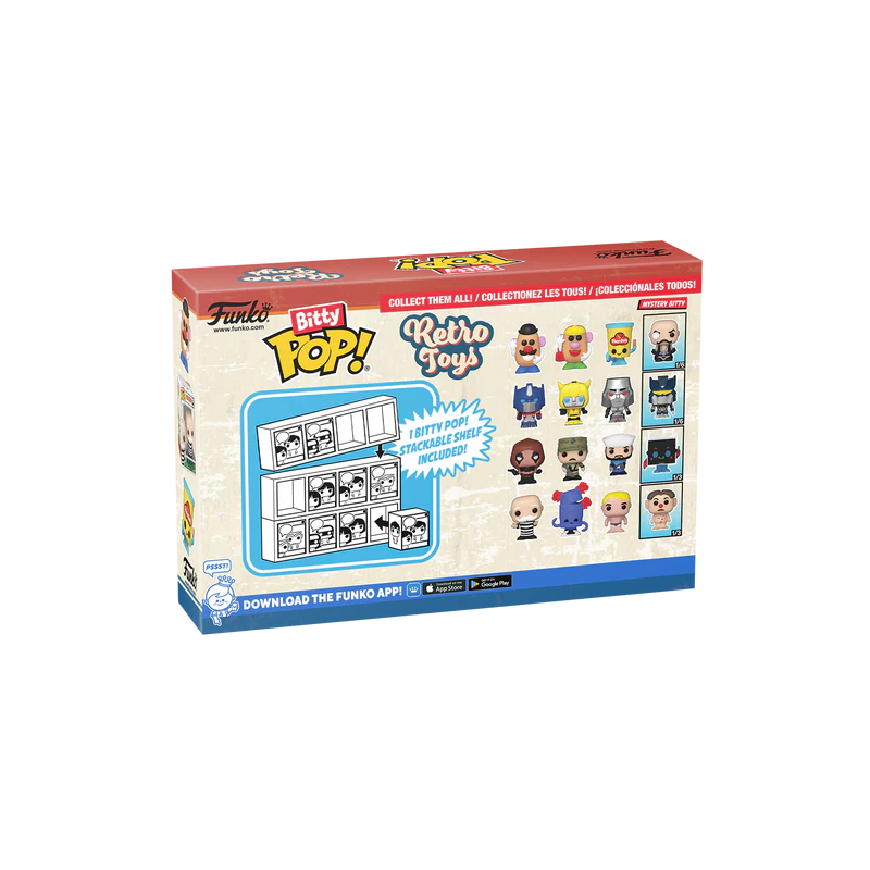 RETRO TOYS - Bitty Pop 4 Pack 2.5cm - GI Joe 
