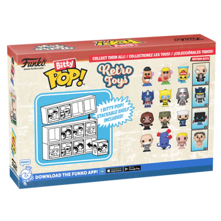 RETRO TOYS - Bitty Pop 4 Pack 2.5cm - GI Joe 