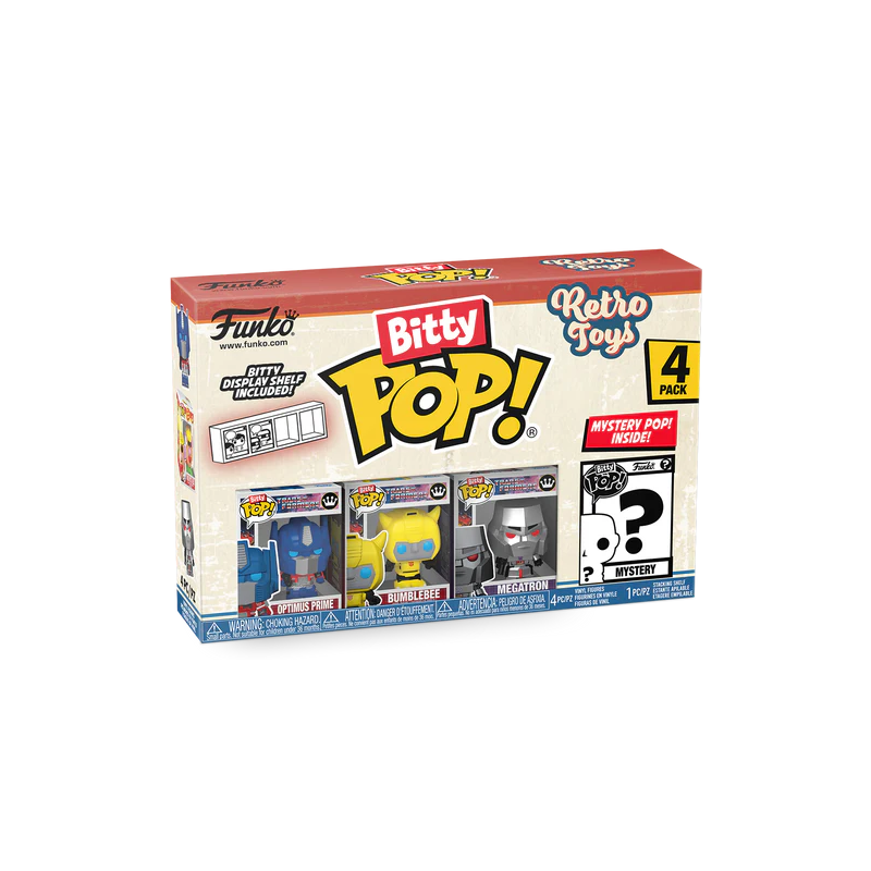 RETRO TOYS - Bitty Pop 4 Pack 2.5cm - Transformers 