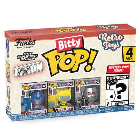 RETRO TOYS - Bitty Pop 4 Pack 2.5cm - Transformers 