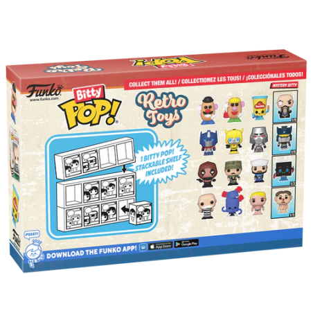 RETRO TOYS - Bitty Pop 4 Pack 2.5cm - Transformers 