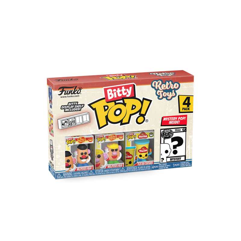 RETRO TOYS - Bitty Pop 4 Pack 2.5cm - Mr Potato Head 
