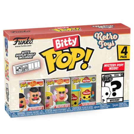 RETRO TOYS - Bitty Pop 4 Pack 2.5cm - Mr Potato Head 