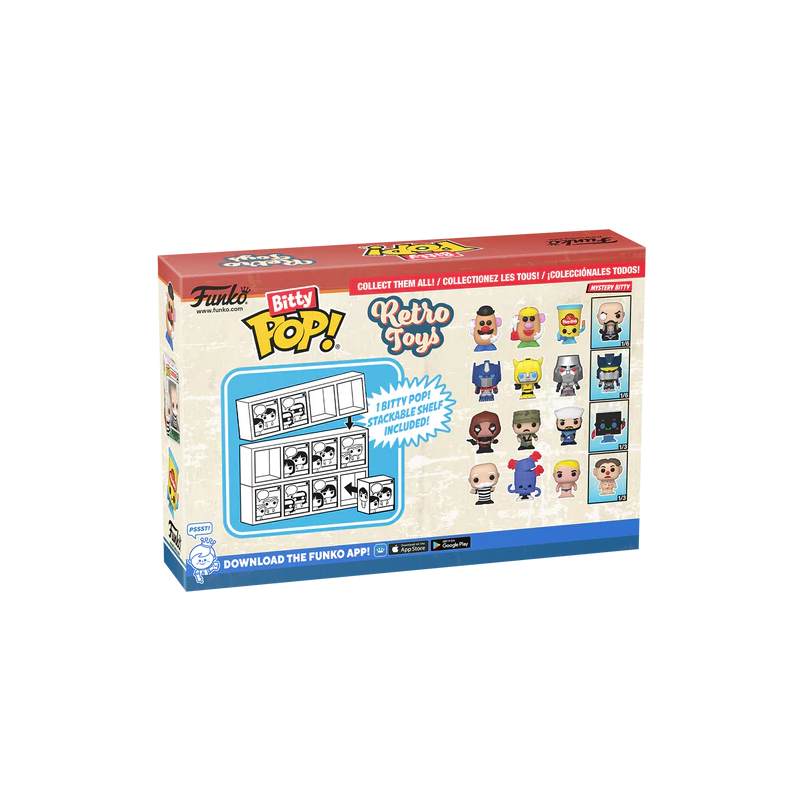 RETRO TOYS - Bitty Pop 4 Pack 2.5cm - Mr Potato Head 