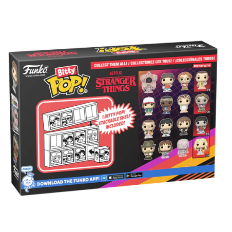 STRANGER THINGS - Bitty Pop 4 Pack 2.5cm - Onze 