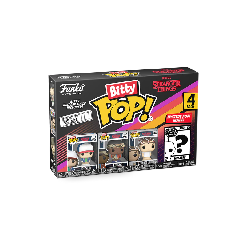 STRANGER THINGS - Bitty Pop 4 Pack 2.5cm - Dustin 