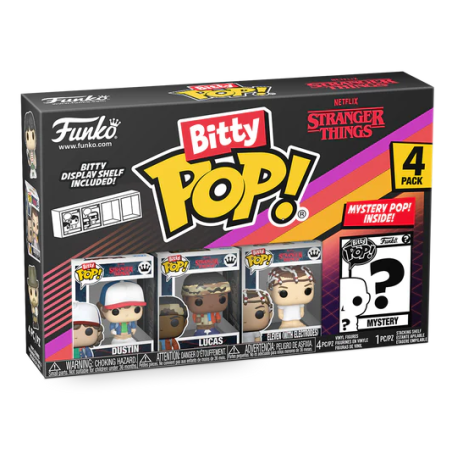 STRANGER THINGS - Bitty Pop 4 Pack 2.5cm - Dustin 