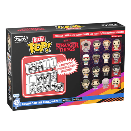 STRANGER THINGS - Bitty Pop 4 Pack 2.5cm - Dustin 