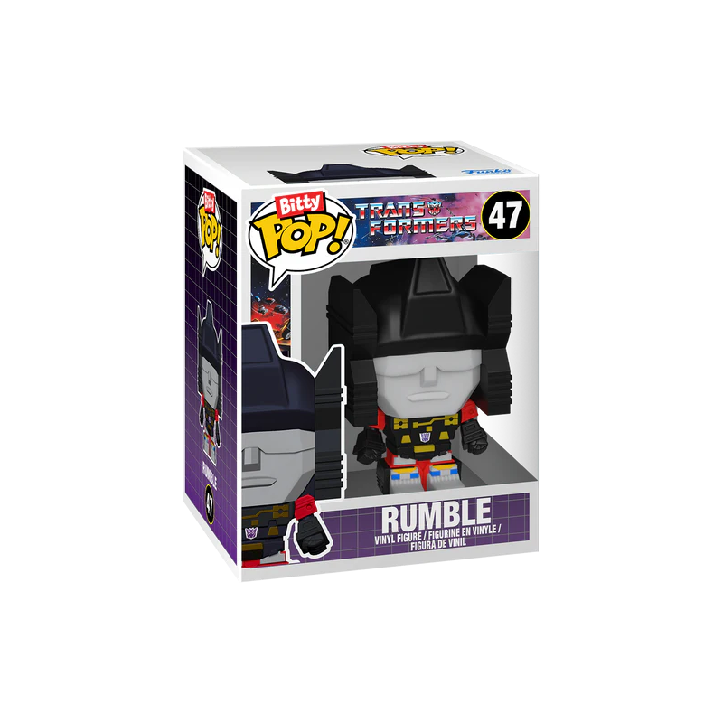 TRANSFORMERS - Bitty Bots - Soundwave avec Rumble 