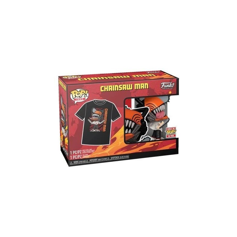 CHAINSAW MAN - POP N° 1804 - Chainsaw Man + T-shirt (M) 
