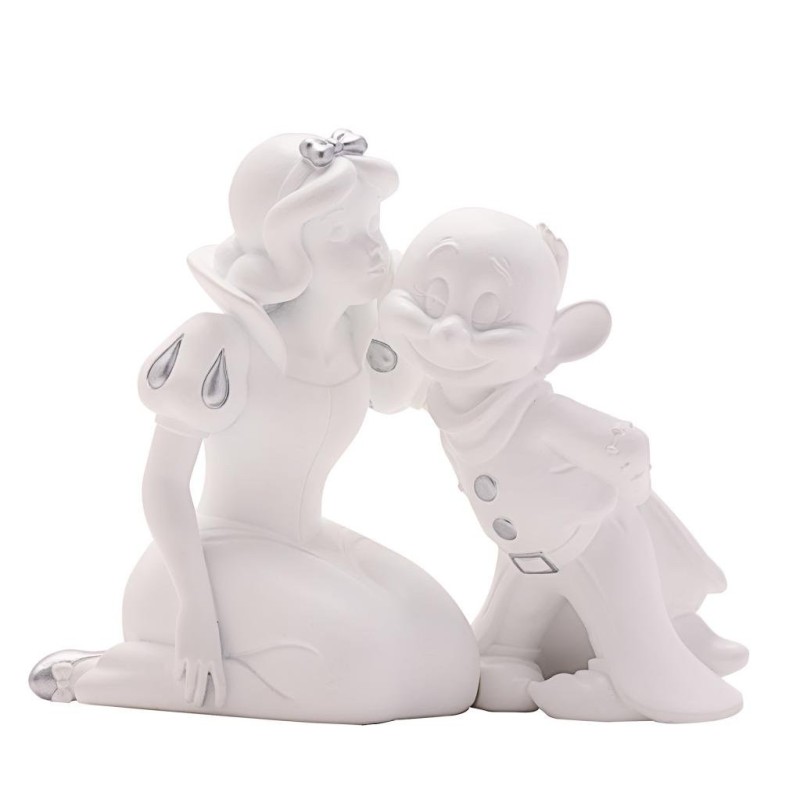 DISNEY - 'White&Silver' - Blanche-Neige & Simplet - Tirelire - 17cm 