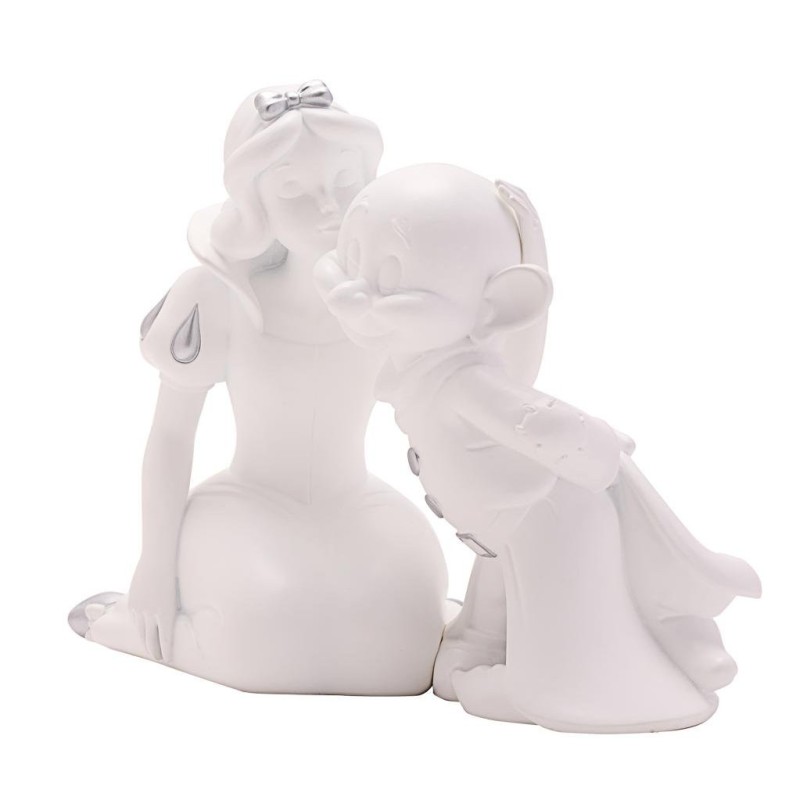 DISNEY - 'White&Silver' - Blanche-Neige & Simplet - Tirelire - 17cm 