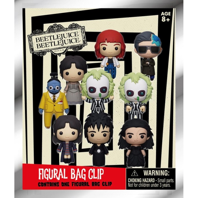 BEETLEJUICE 2 - Series 1 - 3D Foam Bag Clip (Display 24 Pcs) 
