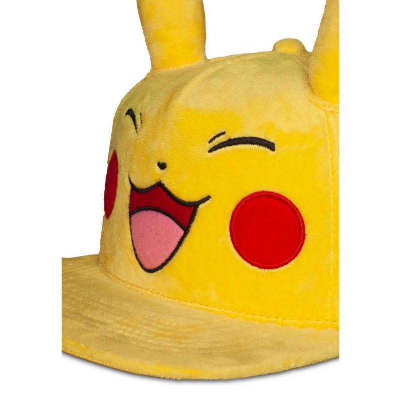 POKEMON - Pikachu Très Heureux - Casquette Novelty Plush 
