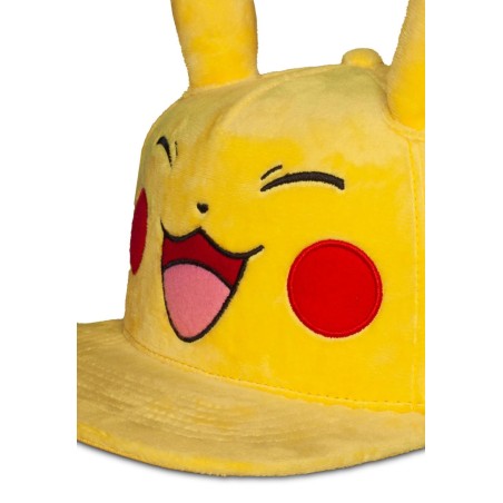 POKEMON - Pikachu Très Heureux - Casquette Novelty Plush 