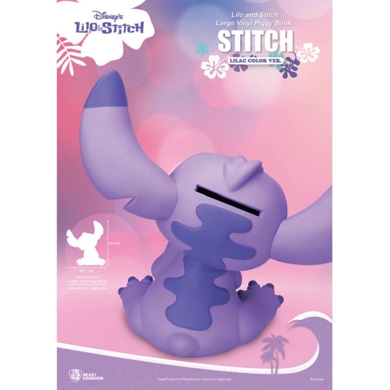 LILO & STITCH - Stitch "Couleur Lilas" - Tirelire 44cm 