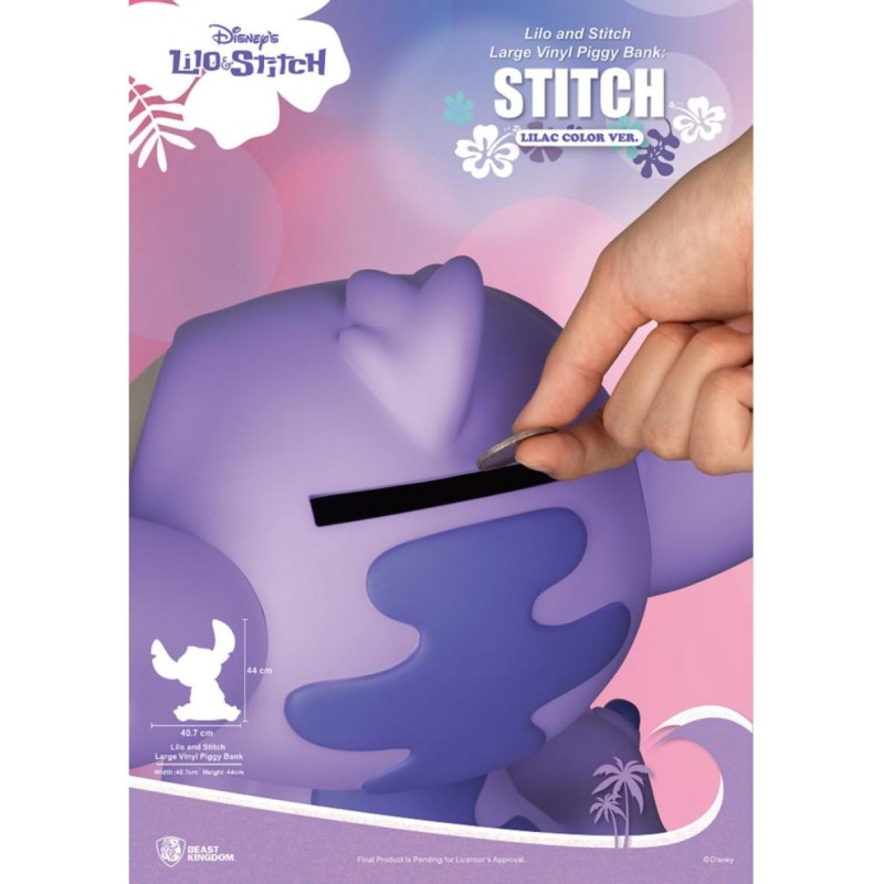 LILO & STITCH - Stitch "Couleur Lilas" - Tirelire 44cm 
