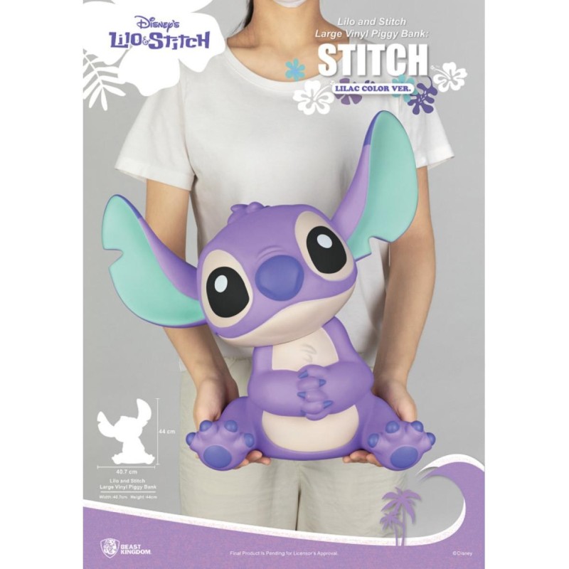 LILO & STITCH - Stitch "Couleur Lilas" - Tirelire 44cm 