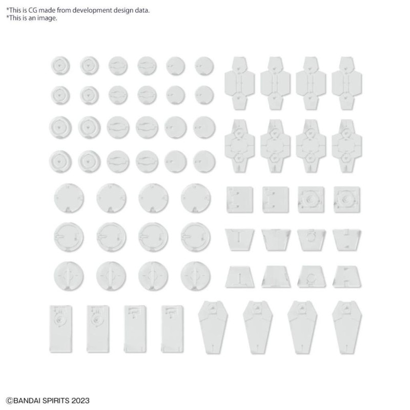 30MM - Customize Material (Decoration Parts 1 White) - Model Kit 