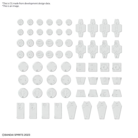 30MM - Customize Material (Decoration Parts 1 White) - Model Kit 