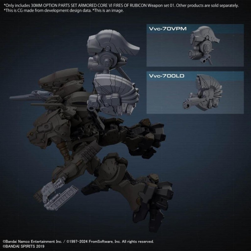 ARMORED CORE VI - 30MM Option Parts Set Weapon Set 01 - Model Kit 