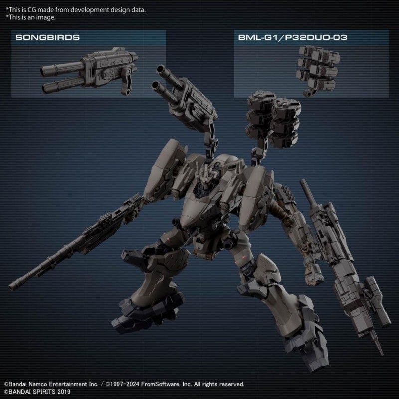 ARMORED CORE VI - RaD CC-2000 Orbiter Nightfall - Model Kit 