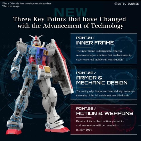GUNDAM - RG 1/144 RX-78-2 Gundam Ver. 2.0 - Model Kit 