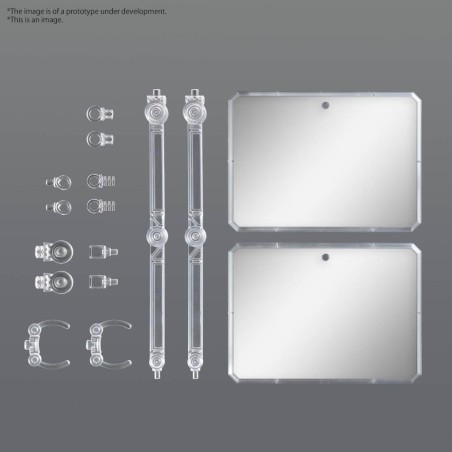 GUNDAM - Action Base 7 (Clear Color) Mirror Stickers Set - Model Kit 