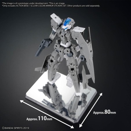 GUNDAM - Action Base 7 (Clear Color) Mirror Stickers Set - Model Kit 