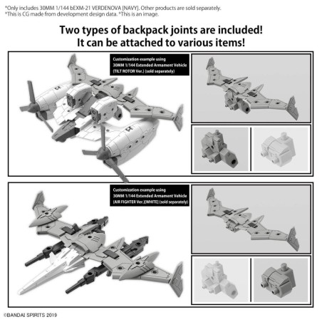 30MM - 1/144 bEXM-21 Verdenova (Navy) - Model Kit 