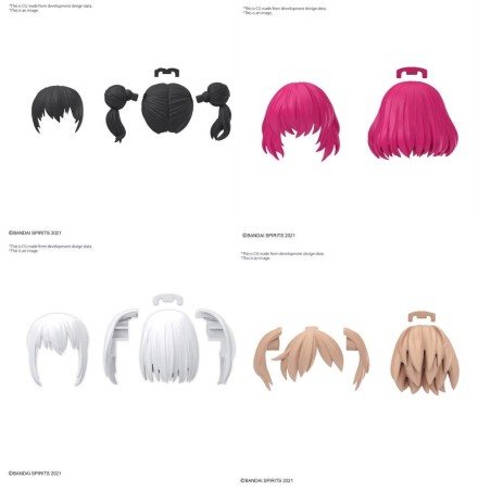 30MS - Option Hair style parts Vol.10 All 4 types - Model Kit 
