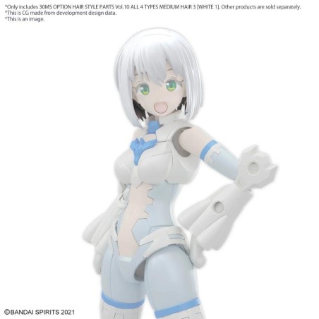 30MS - Option Hair style parts Vol.10 All 4 types - Model Kit 