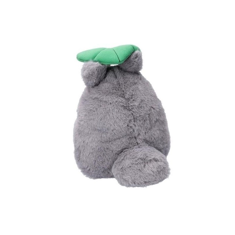 MON VOISIN TOTORO - Totoro Gris avec feuille - Peluche Nakayoshi 