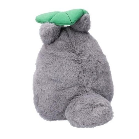 MON VOISIN TOTORO - Totoro Gris avec feuille - Peluche Nakayoshi 