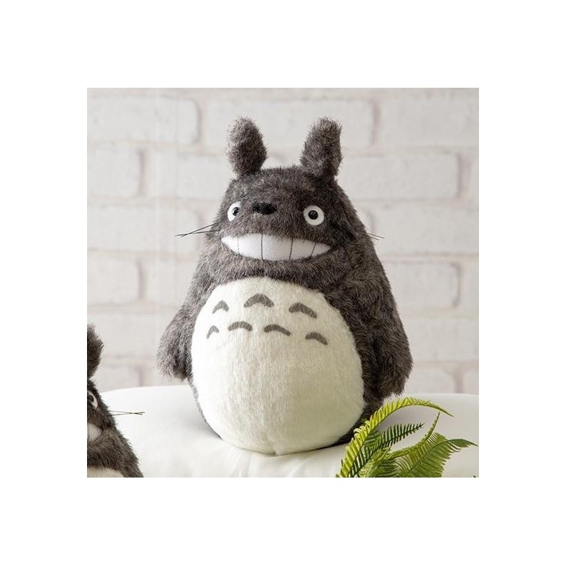 MON VOISIN TOTORO - Totoro Gris Souriant - Peluche Acrylique M 