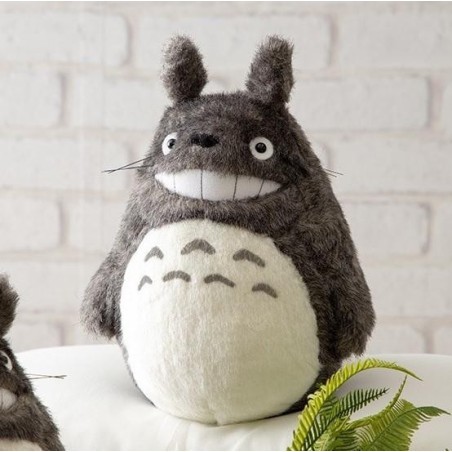 MON VOISIN TOTORO - Totoro Gris Souriant - Peluche Acrylique M 